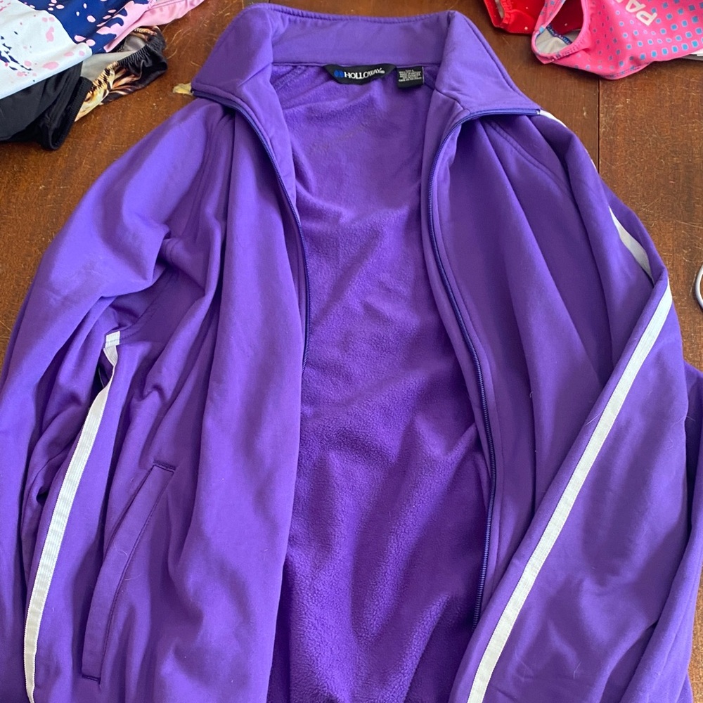 Holloway Purple Jacket with White Stripes